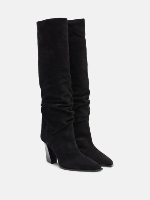 JIMMY CHOO Hart 85 suede knee-high boots