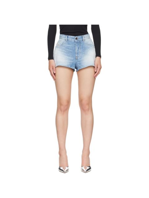 Diesel Blue Wide Denim Shorts