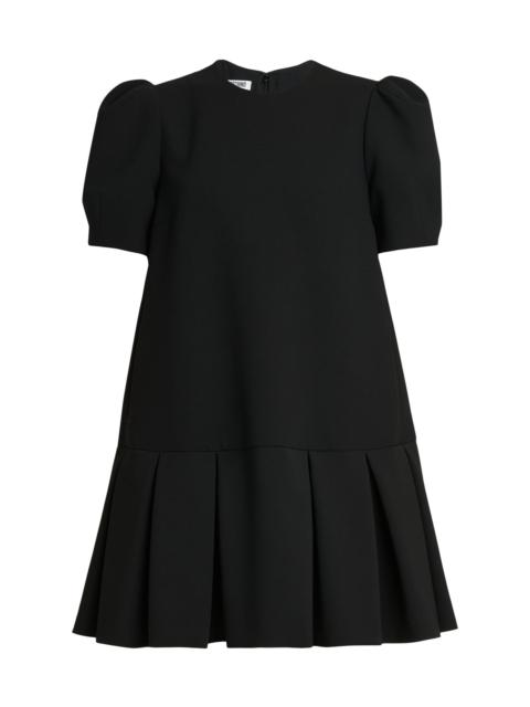 Moschino Women's Pleated-Hem Oversized Minidress - Black