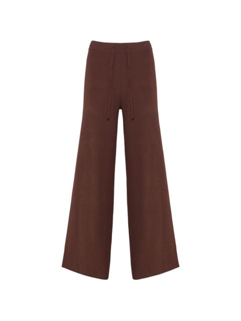 Yves Salomon knit wide-leg trousers