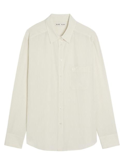 BLAZÉ MILANO Blaze Milano Anabas Pinstripe Silk Shirt