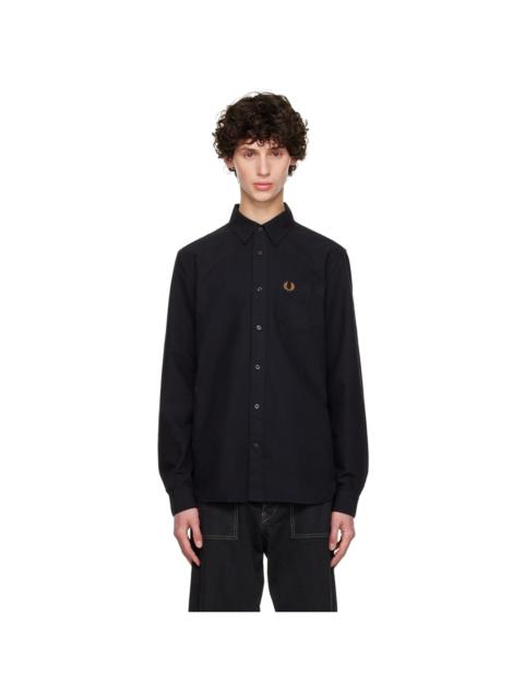 Fred Perry Black Oxford Shirt
