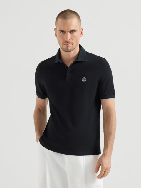 Brunello Cucinelli Cotton piqué polo shirt with logo