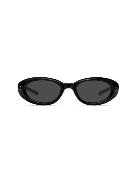 GENTLE MONSTER Blanc 01 oval-frame sunglasses