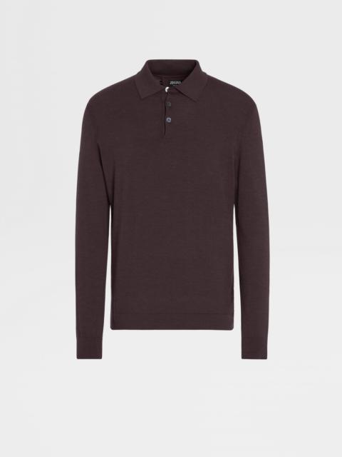 BURGUNDY 12MILMIL12 WOOL POLO