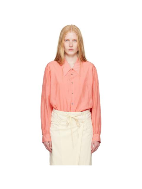 Lemaire Pink Light Pointed Collar Shirt