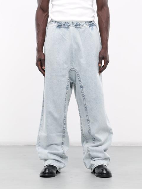 Y/Project Pinched Logo Souffle Jeans