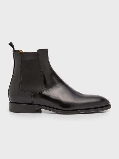 Brunello Cucinelli Men's Beatles Cuoio Leather Chelsea Boots