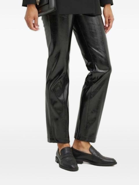 BOSS faux-leather trousers