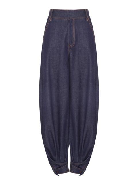 Zimmermann Hypnotic Denim Harem Cotton Blend Pant dark wash