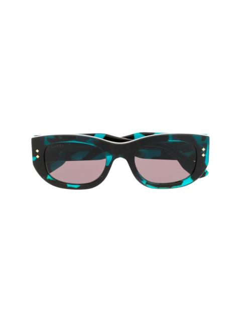 GUCCI square tinted sunglasses