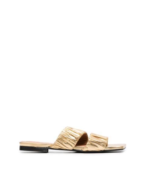 Smock two-strap sandals