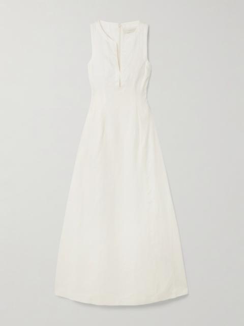 FAITHFULL Melia Linen Maxi Dress