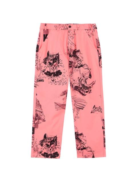 Comme des Garçons Homme Plus graphic-print trousers