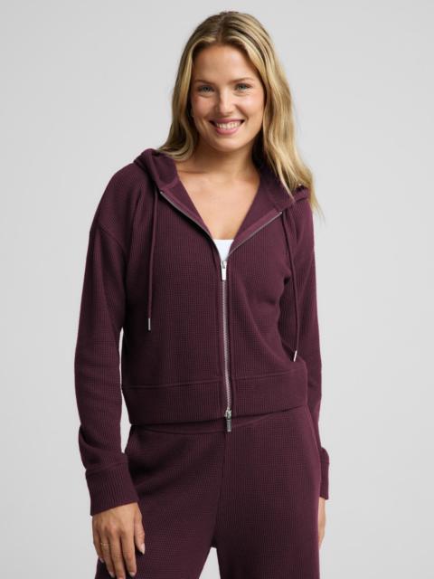 BEYOND YOGA Rest Day Waffle Hooded Jacket