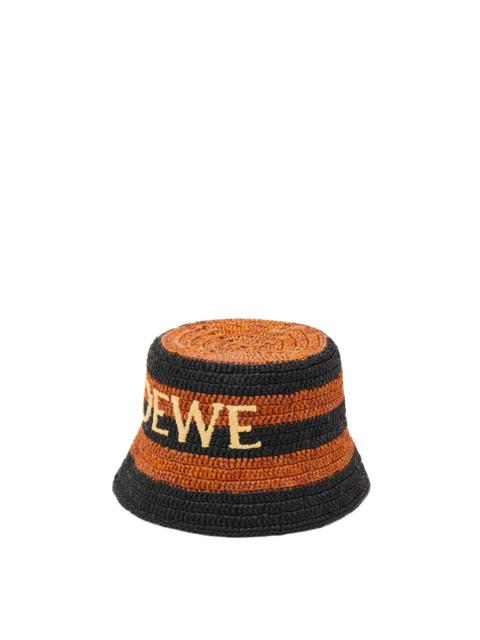 Loewe Bucket hat in raffia