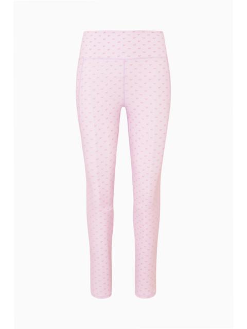 LoveShackFancy Highland Velvet Flock Bow Leggings