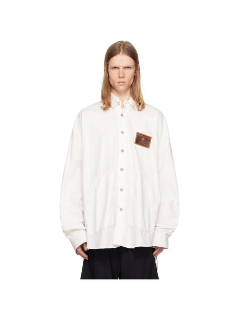 MASTERMIND WORLD White Big Denim Shirt