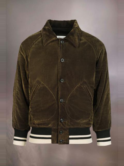 Maison Margiela Cropped velvet jacket