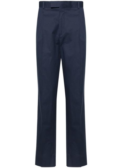 ZEGNA tapered-leg stretch-cotton trousers