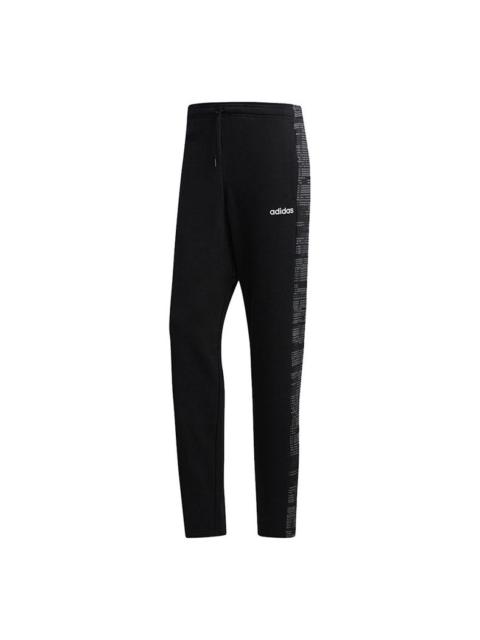 adidas adidas M Ess Aop Pnt Running, Casual, Loose, Straight, Sports Pants, Black FM3435