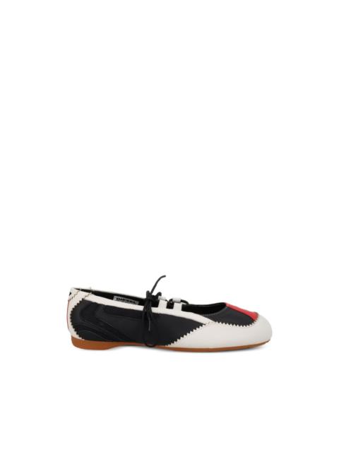 Diesel D-Mile lace-up ballet flats