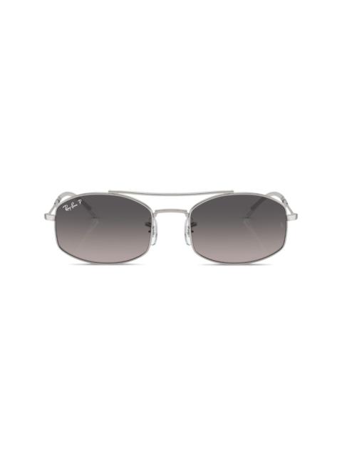 Ray-Ban logo-print rectangle-frame sunglasses