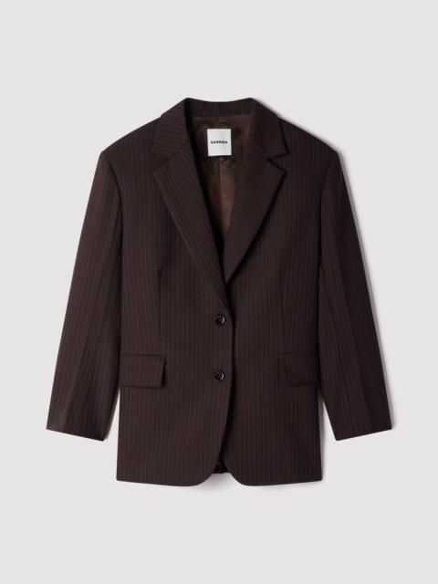 Sandro STRIPED SUIT JACKET