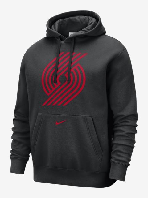 Nike Portland Trail Blazers Club City Edition Men's Nike NBA Fleece Pullover Hoodie