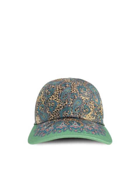 Etro paisley-motifs animal-print baseball hat