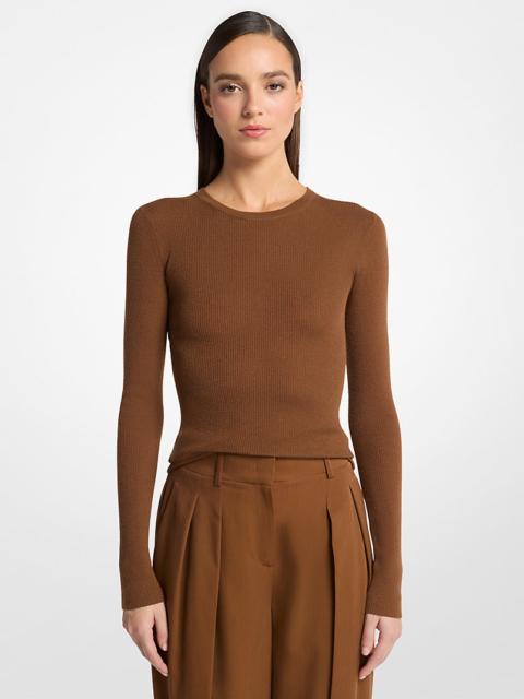 MICHAEL KORS COLLECTION Hutton Featherweight Cashmere Sweater