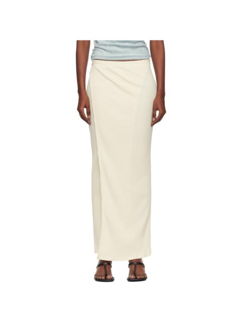 BASERANGE Off-White Brig Maxi Skirt