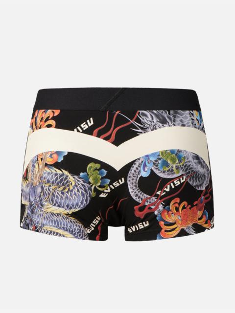 EVISU ALLOVER DRAGON PRINT TRUNKS