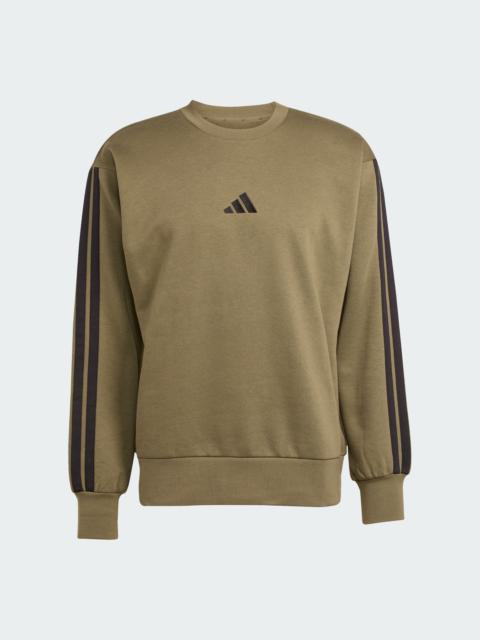 adidas Essentials 3-Stripes Fleece Sweatshirt