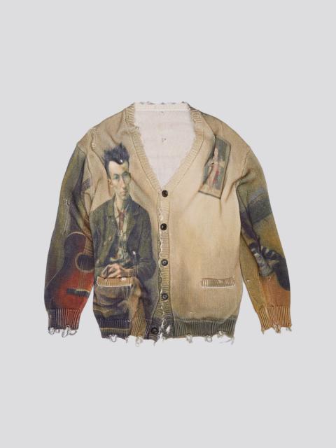 R13 PRINTED BOYFRIEND CARDIGAN - MULTICOLOR - R13