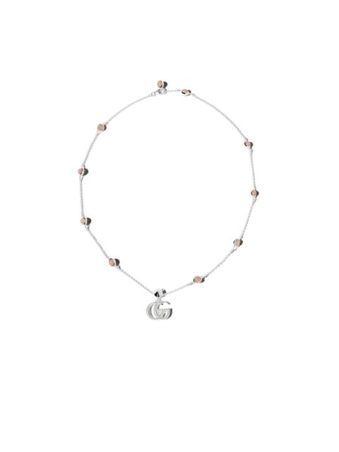GUCCI Double G mother of pearl necklace