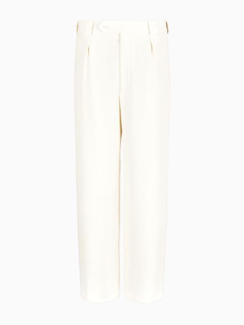 GIORGIO ARMANI Single-pleat virgin wool trousers