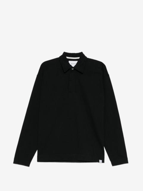 NORSE PROJECTS long-sleeve cotton polo shirt