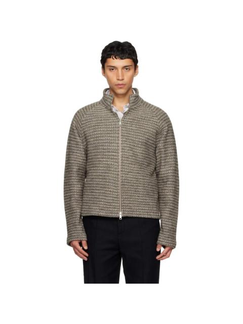 mfpen Taupe Leisure Zip Up Jacket