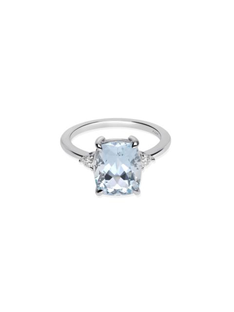 STONE AND STRAND Le Bleu Aquamarine Diana Ring