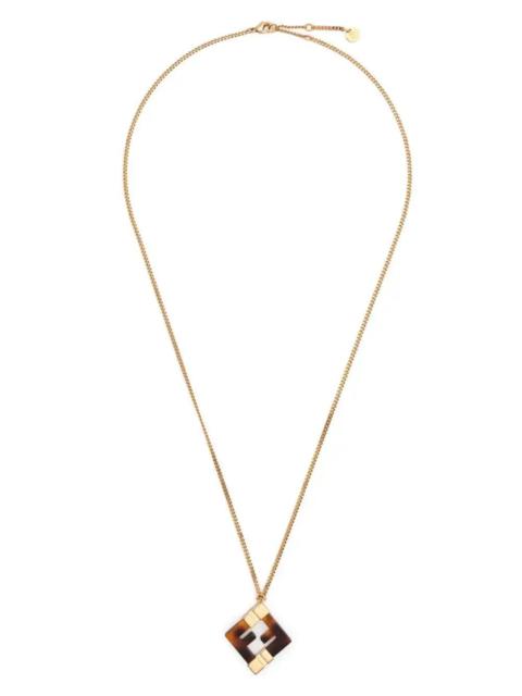 FENDI FF-pendant necklace