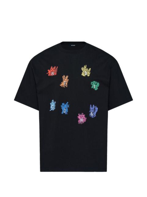 We11done sticker-monster T-shirt
