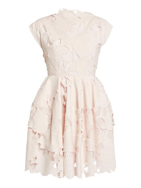 Erdem Cutout Cotton-Blend Mini Dress light pink