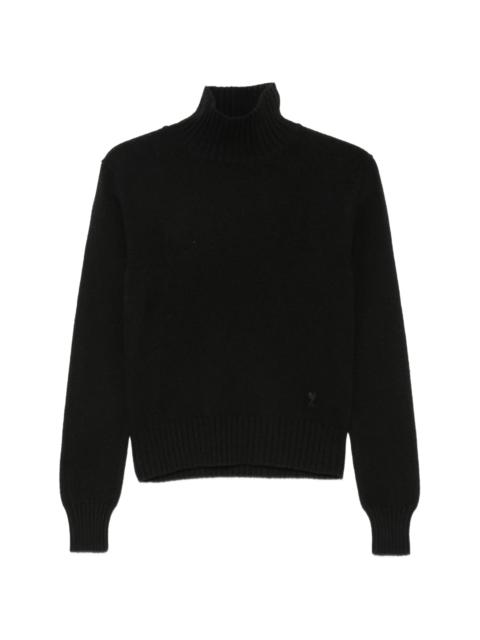 AMI Paris Ami Paris Ami De Coeur Roll-neck Sweater
