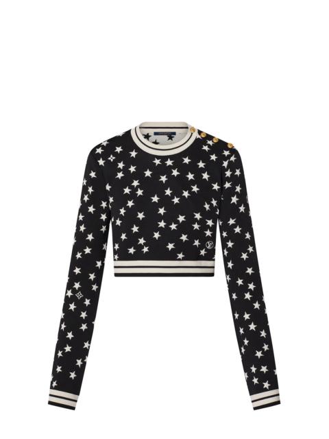 Louis Vuitton Star Jacquard Cropped Pullover