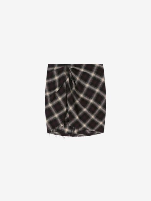 Isabel Marant Étoile NATACHA CHECKED MINI SKIRT