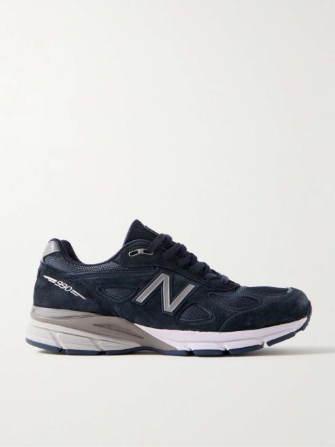 New Balance 990v4 Suede and Mesh Sneakers