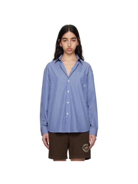 Sporty & Rich Blue 'SRC' Oversized Shirt