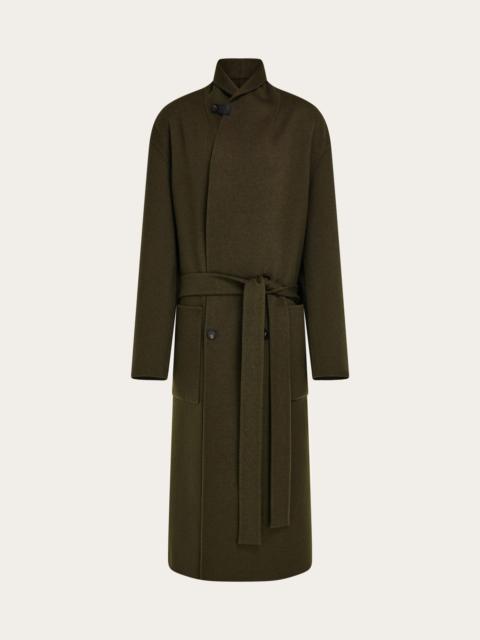 FERRAGAMO Double breasted wool and cashmere coat