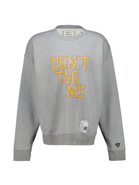 Maison MIHARAYASUHIRO slogan-print distressed-effect sweatshirt